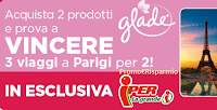 Concorso ''Vinci Parigi con Glade'' acquista e vinci uno dei soggiorni per 2 persone Logo Concorso ''Vinci Parigi con Glade'' acquista e vinci uno dei soggiorni per 2 persone