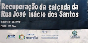 Recuperação da Calçada da Rua José Inácio.