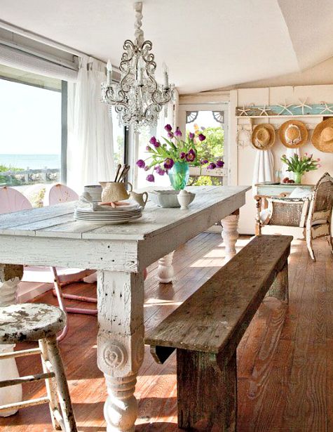 Charming Small Shabby Chic Beach Cottage Coastal Decor Ideas