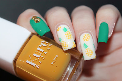 Pineapple Summer Nail Art