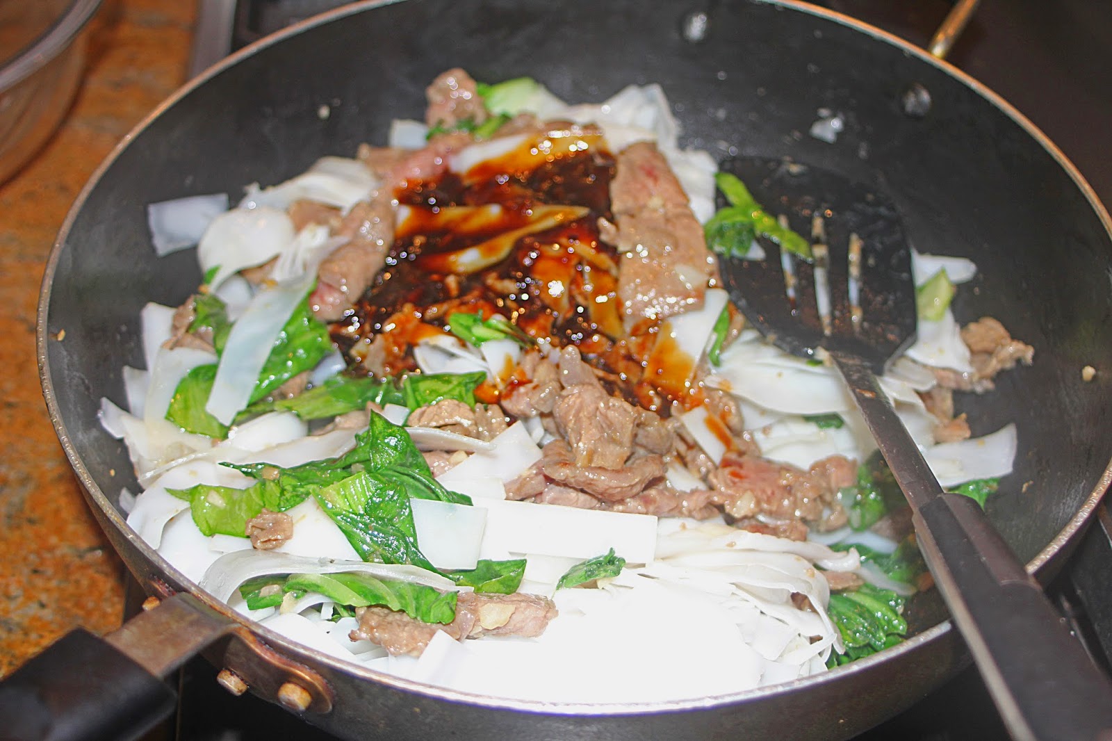The Grub Files Cooking with Camissonia Rice Noodles with Beef and