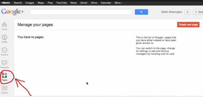 How to set up a Google plus page