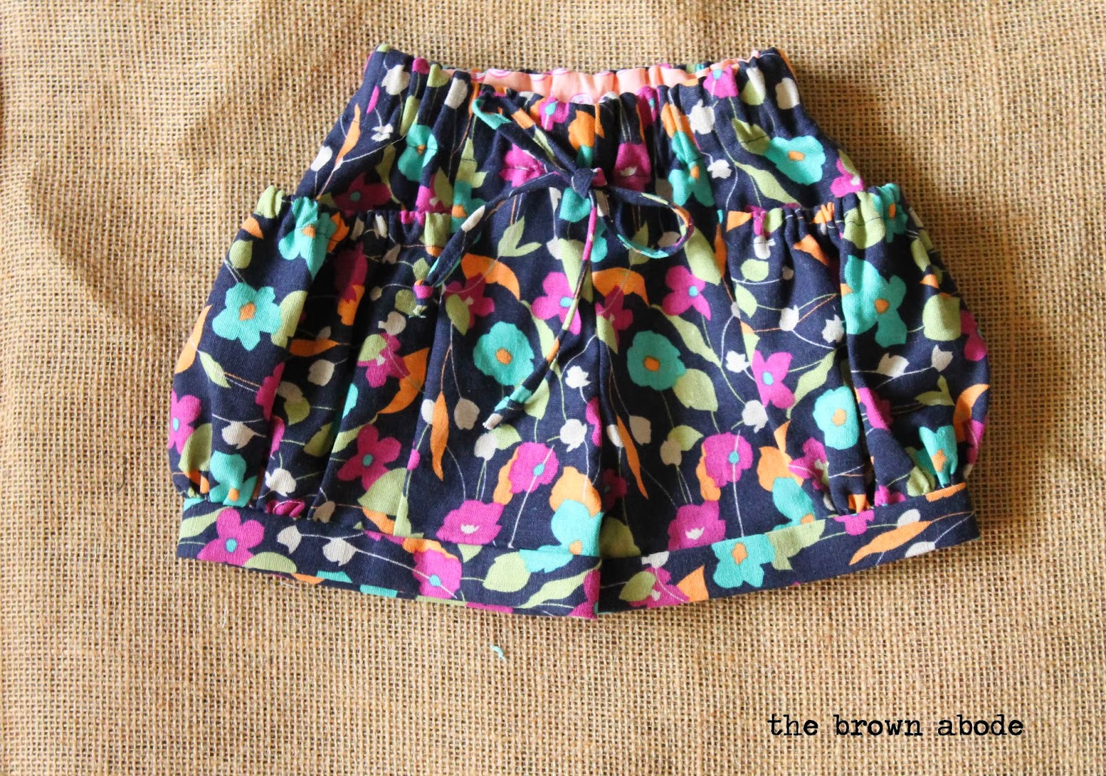 the brown abode: bubble shorts and a pillowcase top