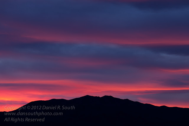 a photograph of a mountain sunset in arizona