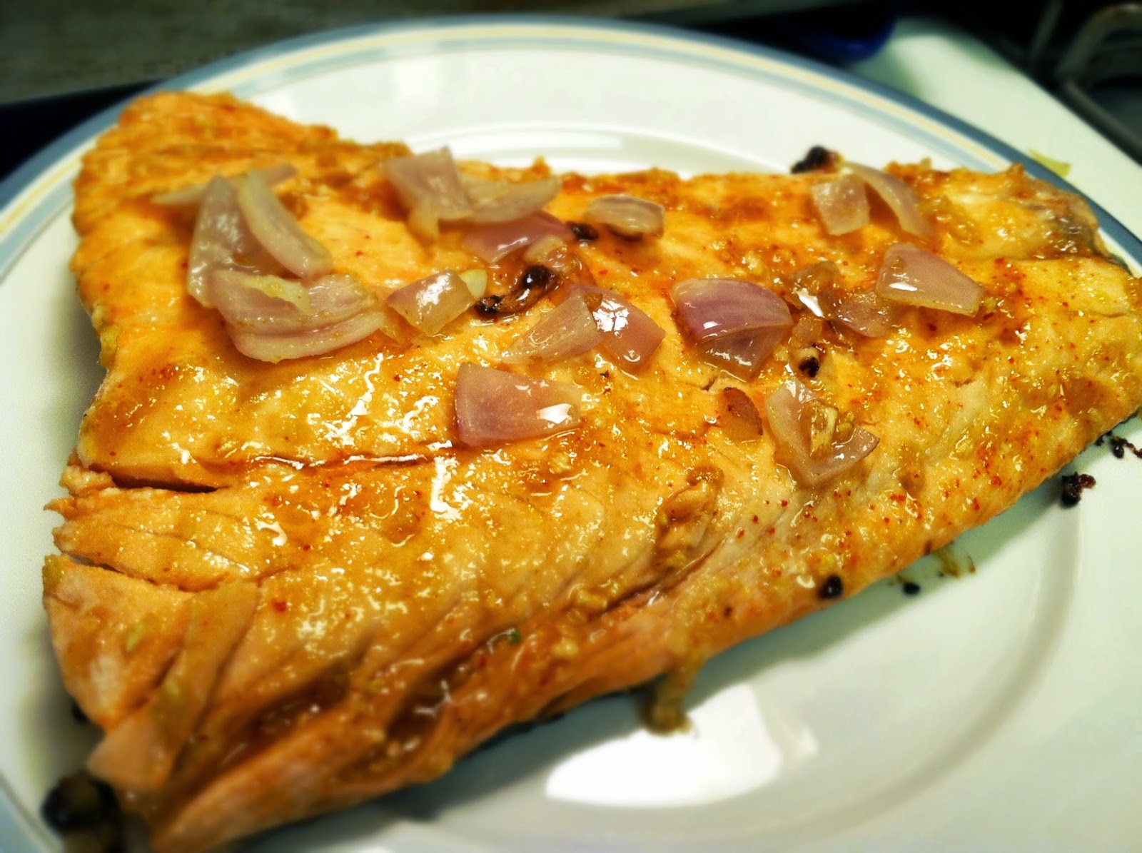 A Simple Kind of Life Spicy Honey Salmon Glaze My own {delicious} recipe