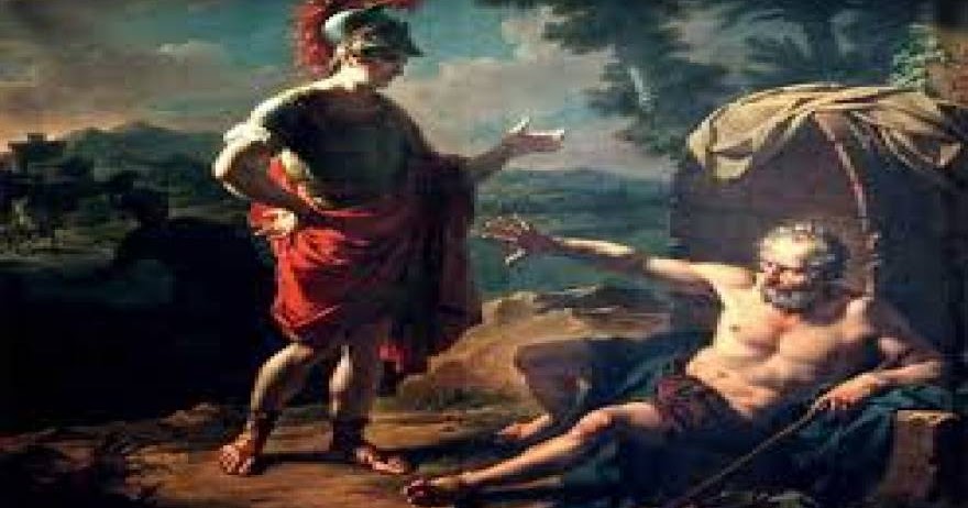 диоген и македонский