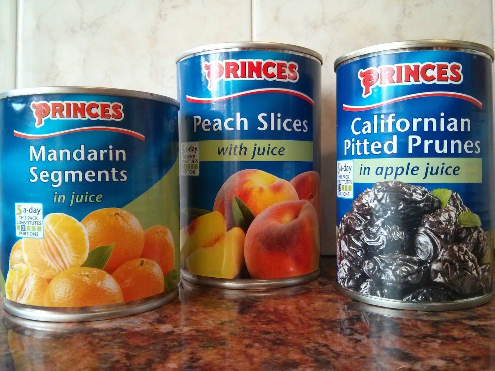 Princes Tinned Fruits.