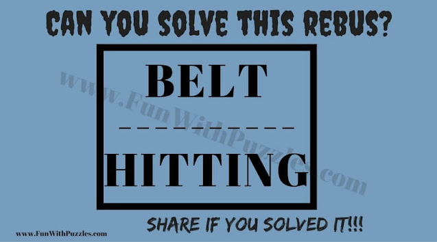 Belt ------ Hitting | Can you solve this Rebus Puzzle?