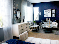 blue gray and white bedroom ideas
