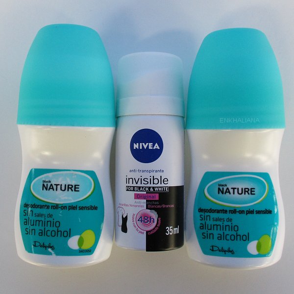 Desodorante Roll-on Piel Sensible Balck Nature / Nivea Invisible For Black & White