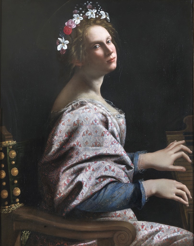 Artemisia Gentileschi Autoritratto come Santa  Cecilia 