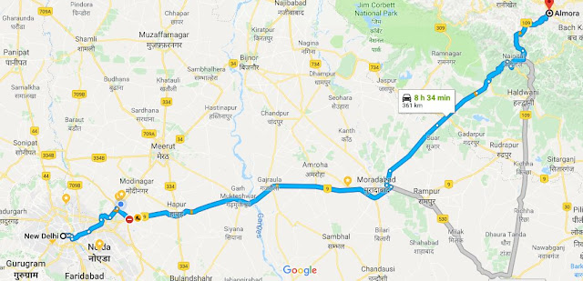 Delhi to pindari glacier Delhi to pindari glacier