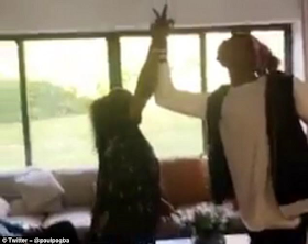 Paul Pogba shows off new handshake dance with his mom