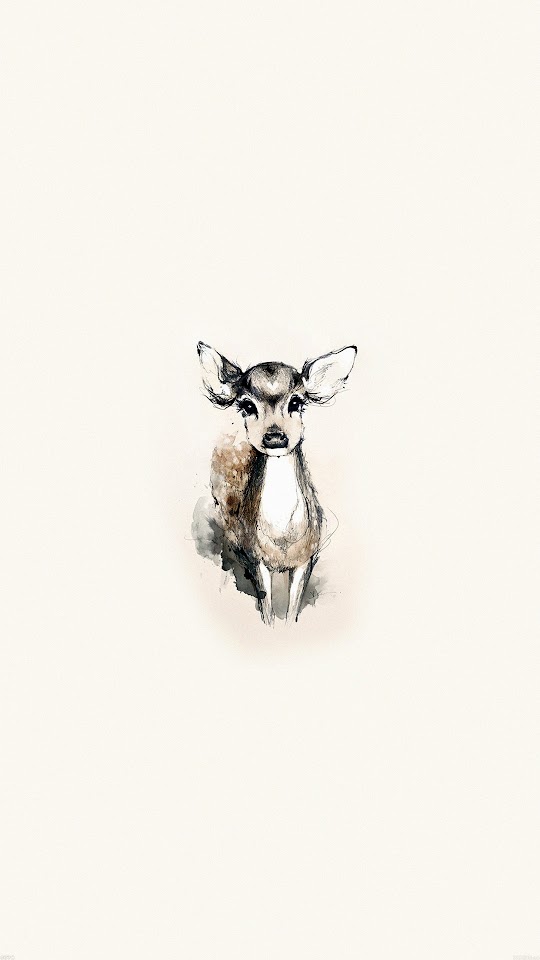 Tiny Deer Illustration  Galaxy Note HD Wallpaper