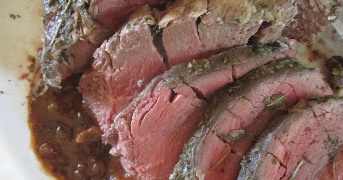 Just my Stuff Herbed Beef Tenderloin with Red Wine Gravy