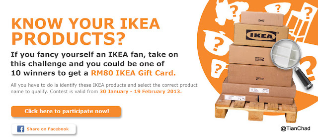  Win RM80 IKEA Gift Card Tips & Hints answer