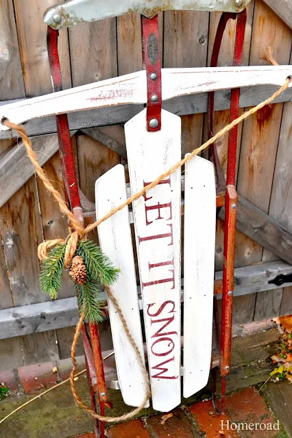 let it snow sled