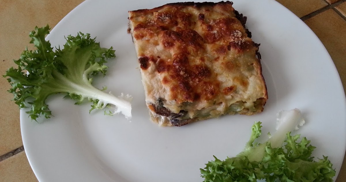 Cuisine: Gratin de ravioles aux champignons de Paris
