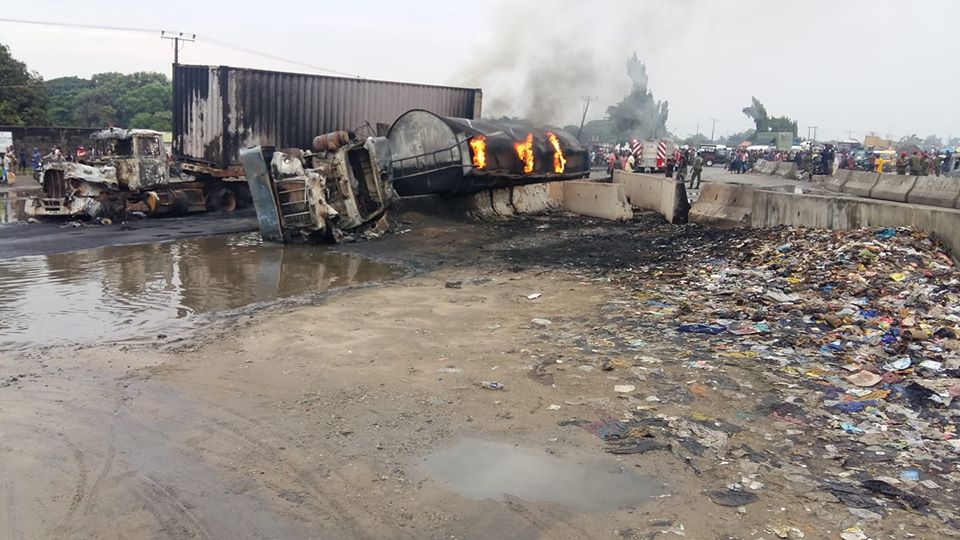 Many Feared Dead As Petrol Tanker Explodes In Lagos