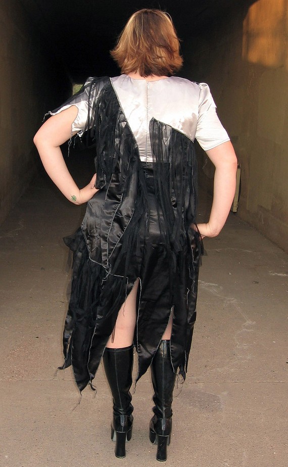 Dress like the Dead with Plus Size Zombie Prom Dress Handmade