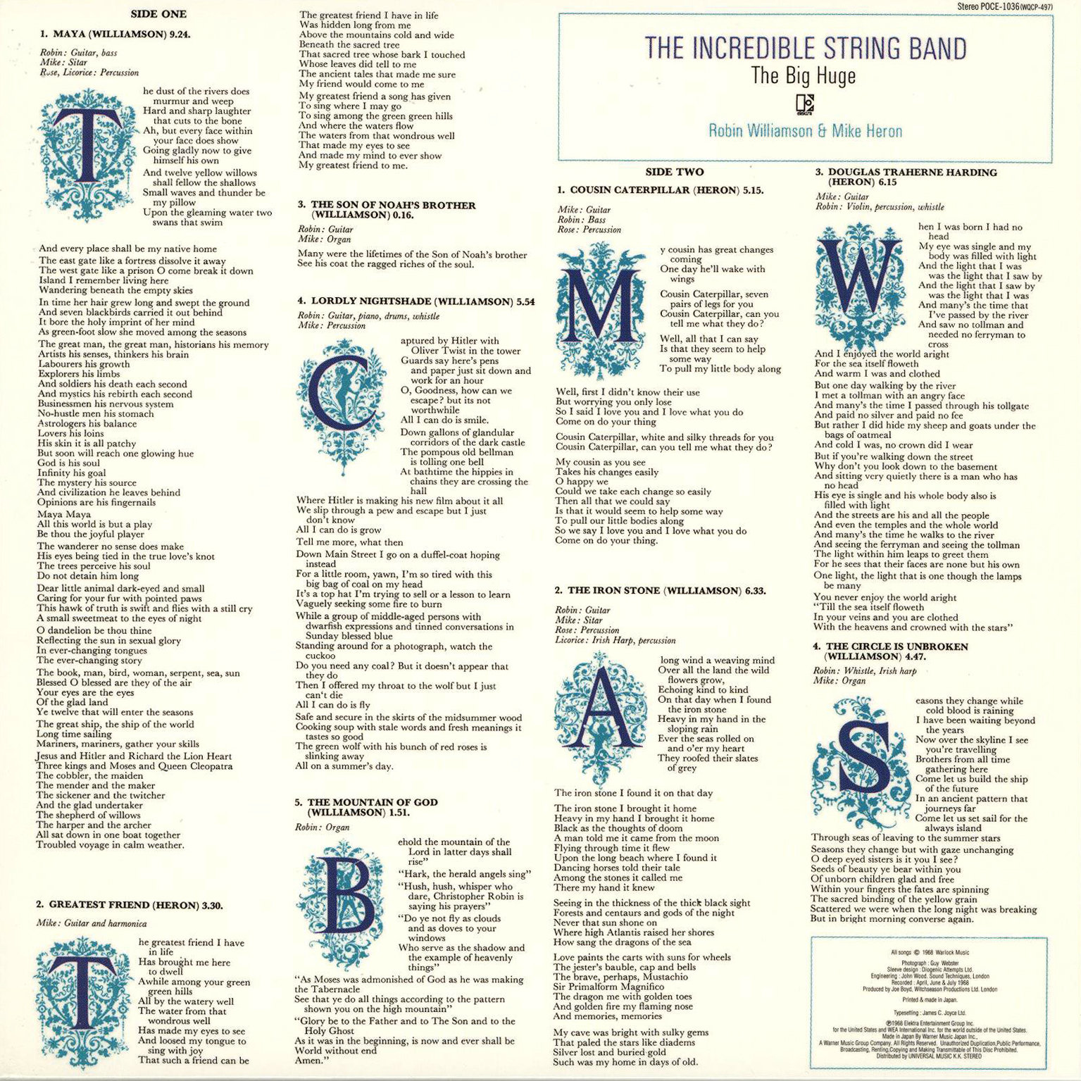 juicyjaila Reup Incredible String Band The Big Huge (Great Album UK