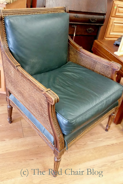 Cane chair from the Plaza hotel sold at Habitat for Humanity Restore at The Red Chair Blog