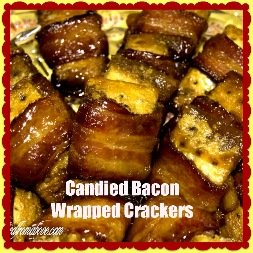 Adorned From Above Candied Bacon Wrapped Crackers