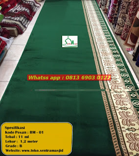 Jual Karpet Masjid Hijau Polos di Solo | Hub: 081369030127