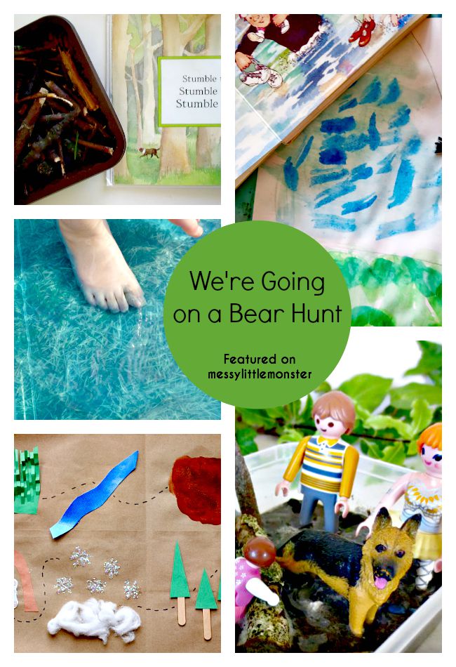 we're going on a bear hunt themed art craft activity ideas for kids