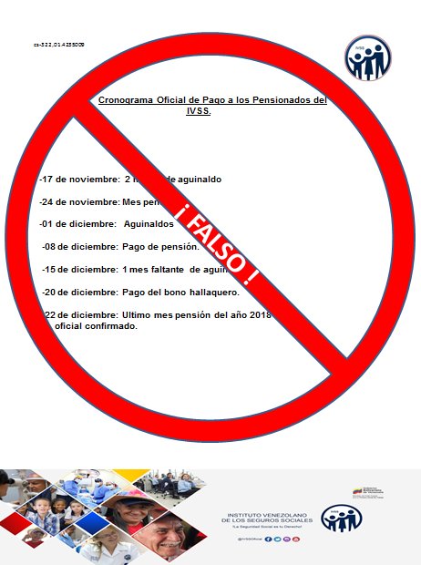CRONOGRAMA OFICIAL DE PAGO A LOS PENSIONADOS DEL IVSS (ACTUALIZADO) CRONOGRAMA OFICIAL DE PAGO A LOS PENSIONADOS DEL IVSS (ACTUALIZADO)