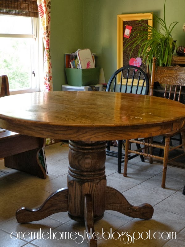 Dining Room Table Transformation