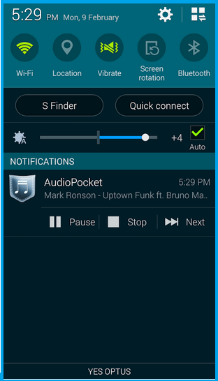 تطبيق audio pocket