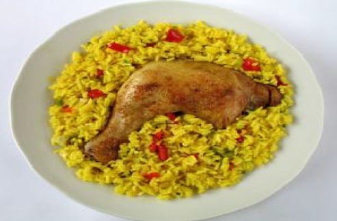 Arroz con Pollo al Estilo Limeño