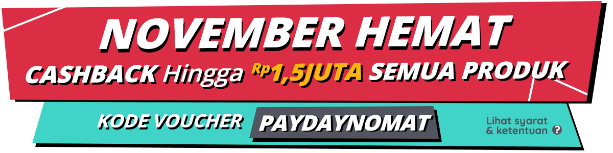 RupaRupa - Promo Voucher November Hemat Cashback s.d 1,5 Juta (s.d 2 Des 2018)