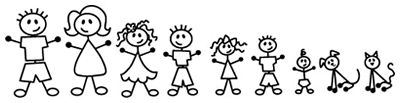 family stickman drawing