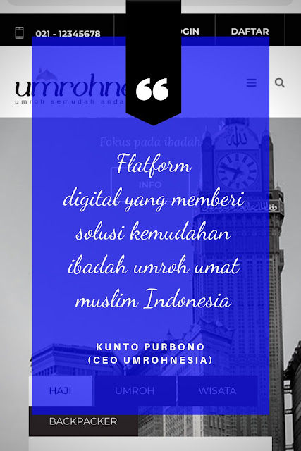 umrohnesia one stop sulution dalam kemudahan ibadah umroh