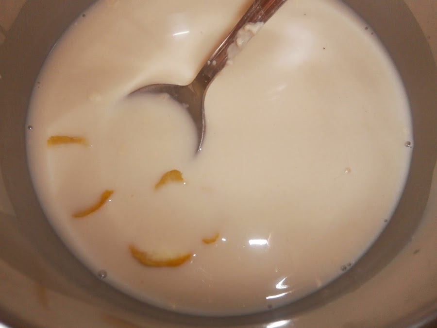 preparación de crema pastelera