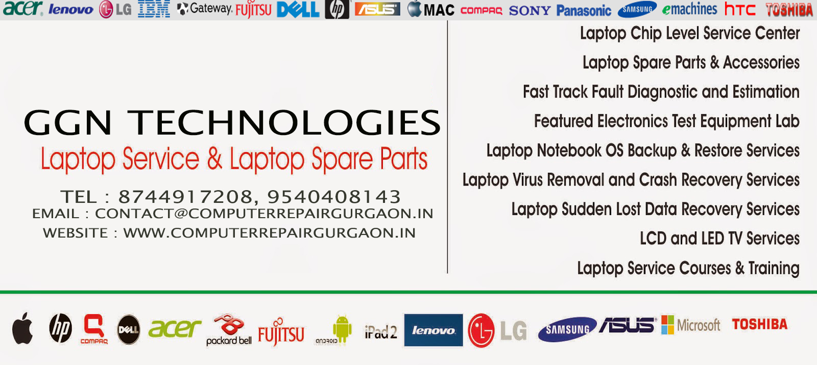 Laptop Repair In Gurgaon
