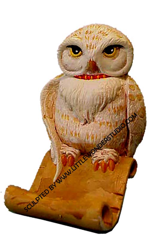 prototype sculpture toy sculpture littlewonder hedwig the owl