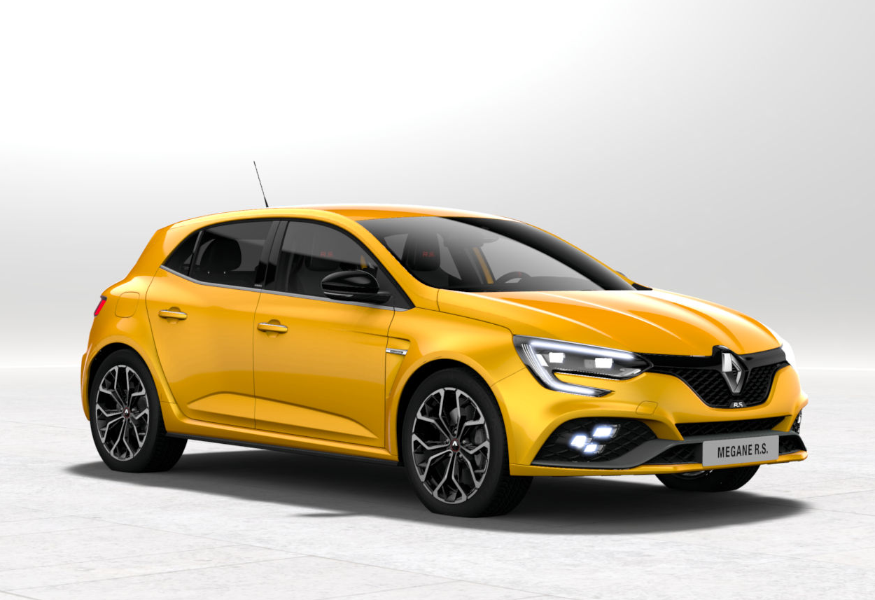 Renault Mégane RS (2018 à 2020) Couleurs et code peinture