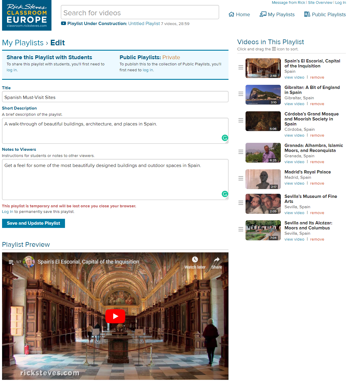 Rick Steves Spain Forum Rick Steves Spain Forum