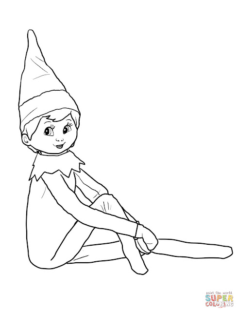 Download Boy Elf On The Shelf Coloring Pages