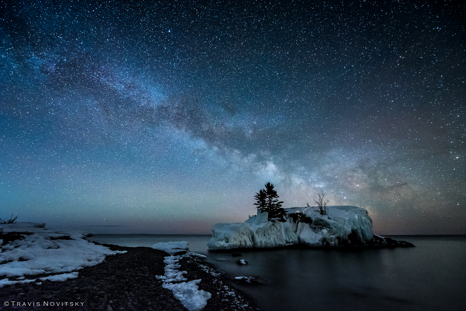 Photography by Travis Novitsky Photo Journal March Milky Way over Hollow Rock