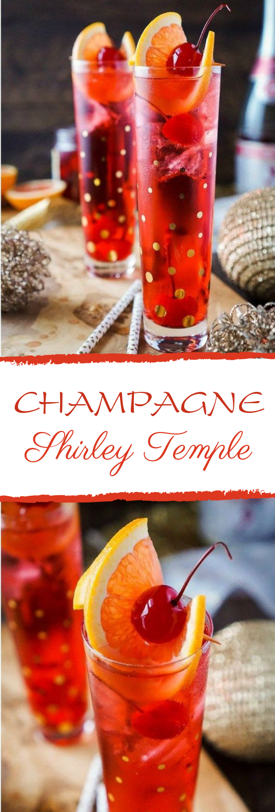Champagne Shirley Temple #cocktail #drinks