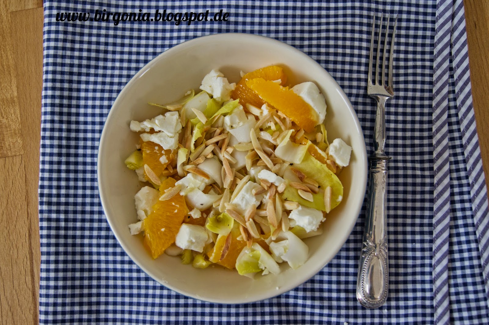 birgonia: Chicorée-Orangen-Salat mit Feta