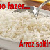 Receita de arroz soltinho para iniciantes