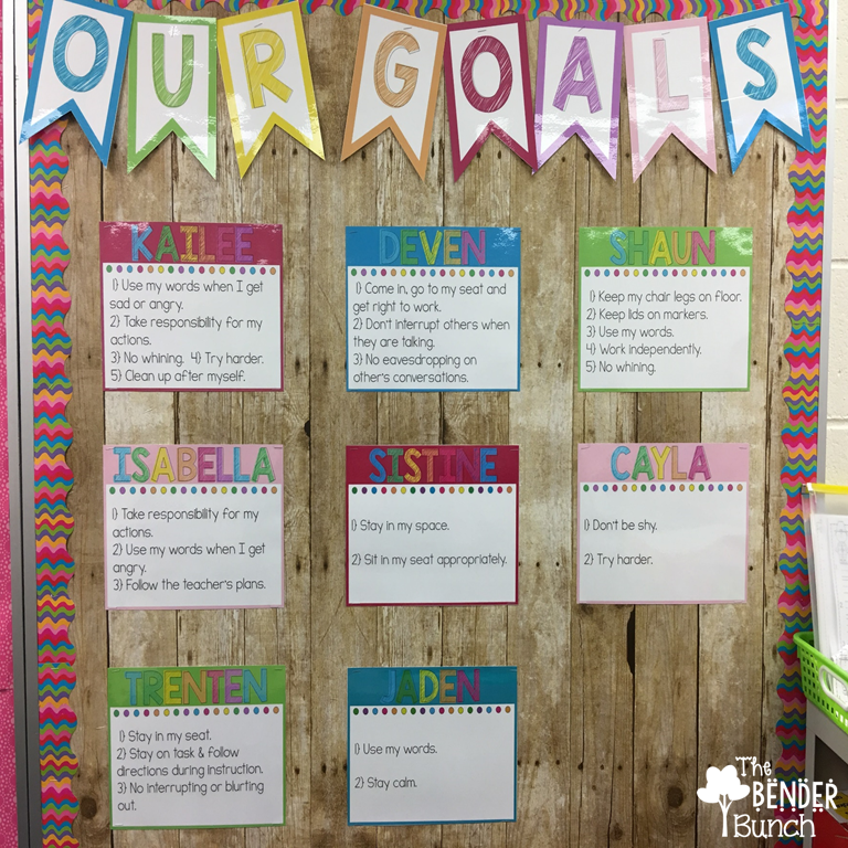 The Bender Bunch Behavior Goal Wall, IT WORKS!