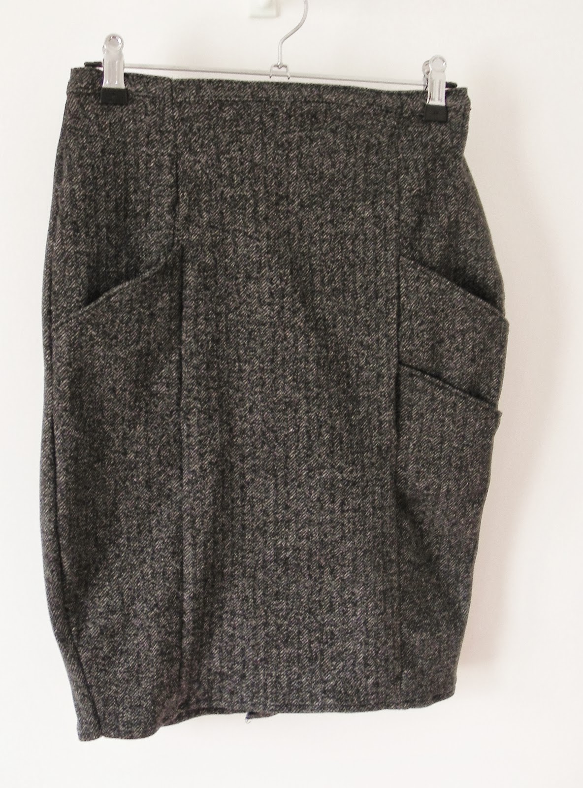 Diagonal Pocket Pencil Skirt - All Wrapped Up