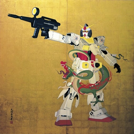 A 620,000 US Dollar Traditional Japanese Gundam Painting Gundam Kits