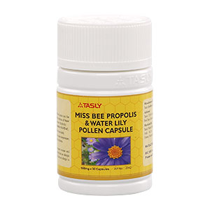 Tasly Miss Bee Propolis and Water Lily Pollen Capsule.